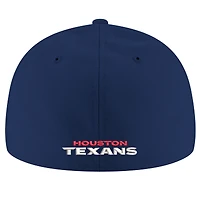 Casquette ajustée à profil bas 59FIFTY Houston Texans Omaha pour homme New Era bleu marine