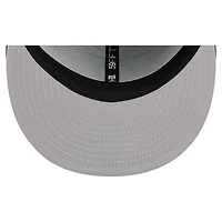 Casquette ajustée New Era 59FIFTY bleu marine Houston Texans Overlap Wordmark pour homme