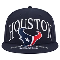 Men's New Era Navy Houston Texans  Oversized 59FIFTY Fitted Hat