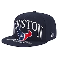 Casquette ajustée surdimensionnée 59FIFTY bleu marine des Houston Texans de New Era pour homme