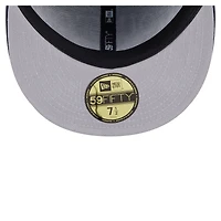 Casquette ajustée surdimensionnée 59FIFTY bleu marine des Houston Texans de New Era pour homme