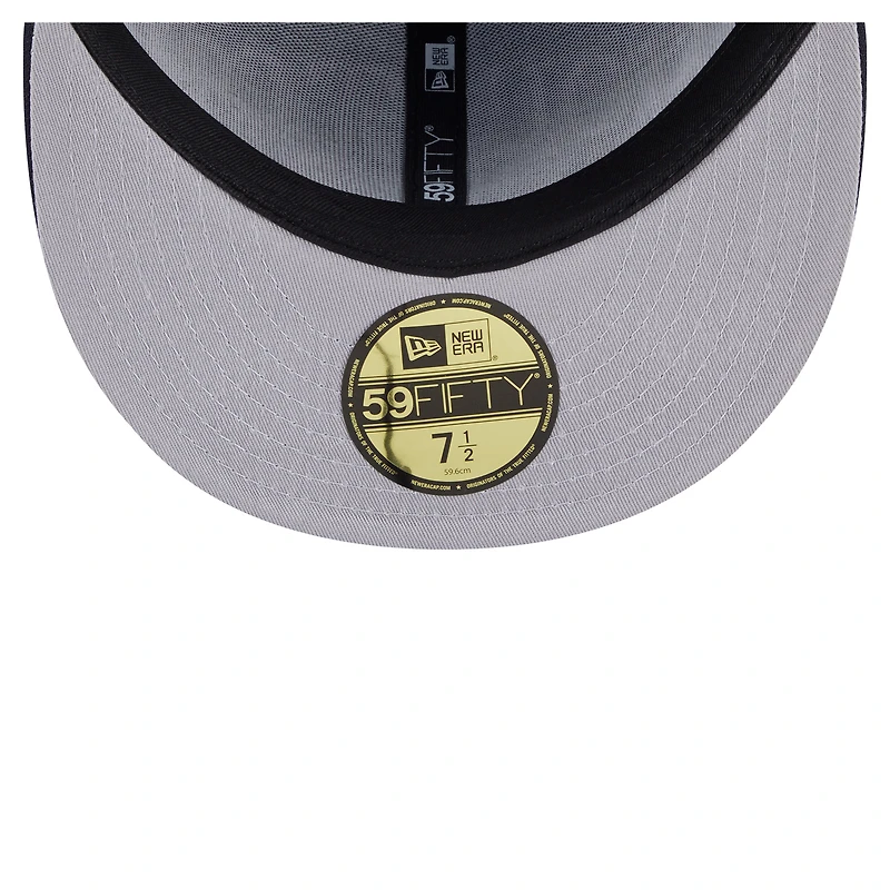 Men's New Era Navy Houston Texans Oversized 59FIFTY Fitted Hat