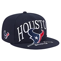 Casquette ajustée surdimensionnée 59FIFTY bleu marine des Houston Texans de New Era pour homme