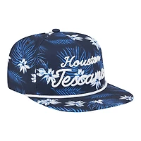 Casquette snapback New Era 9FIFTY pour homme, bleu marine, motif palmiers Houston Texans