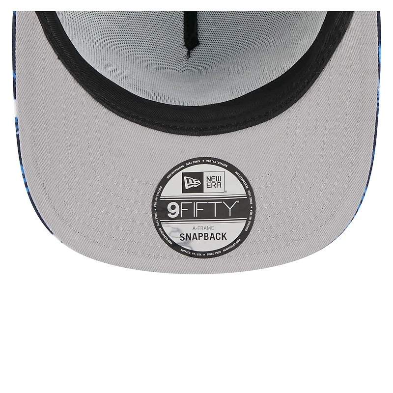 Casquette snapback New Era 9FIFTY pour homme, bleu marine, motif palmiers Houston Texans
