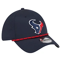 Casquette perforée 39THIRTY Flex bleu marine des Houston Texans de New Era pour homme
