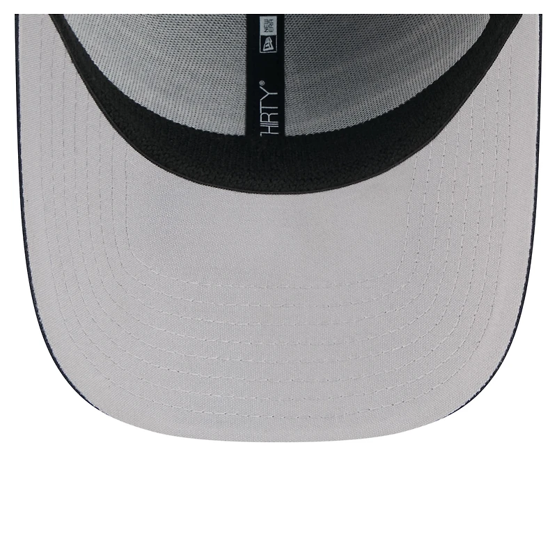Casquette New Era 39THIRTY Flex bleu marine à rayures des Houston Texans pour homme