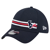 Men's New Era Navy Houston Texans Stripes 39THIRTY Flex Hat