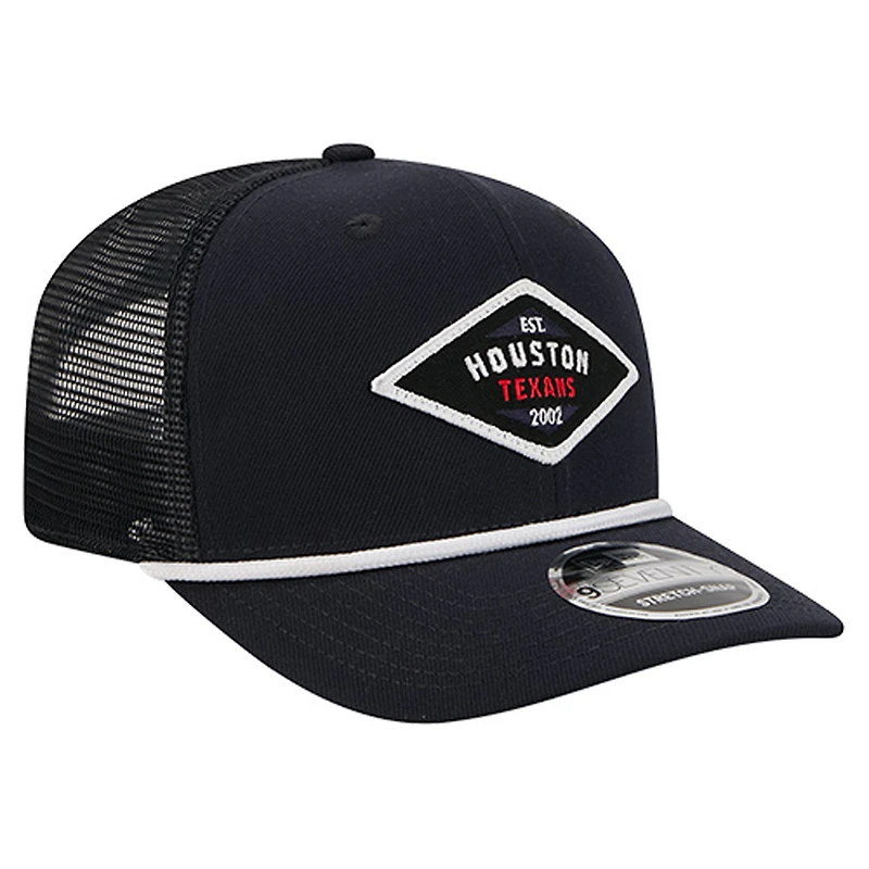 Men's New Era  Navy Houston Texans Team 9SEVENTY Adjustable Hat