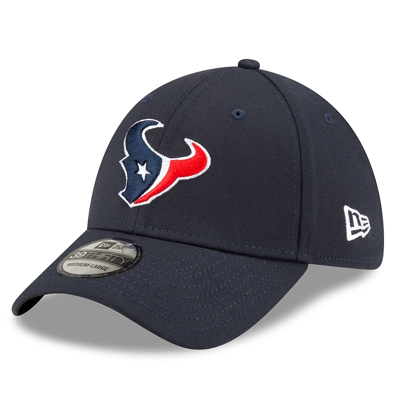 Casquette flexible 39THIRTY Team Classic des Houston Texans New Era pour hommes, bleu marine