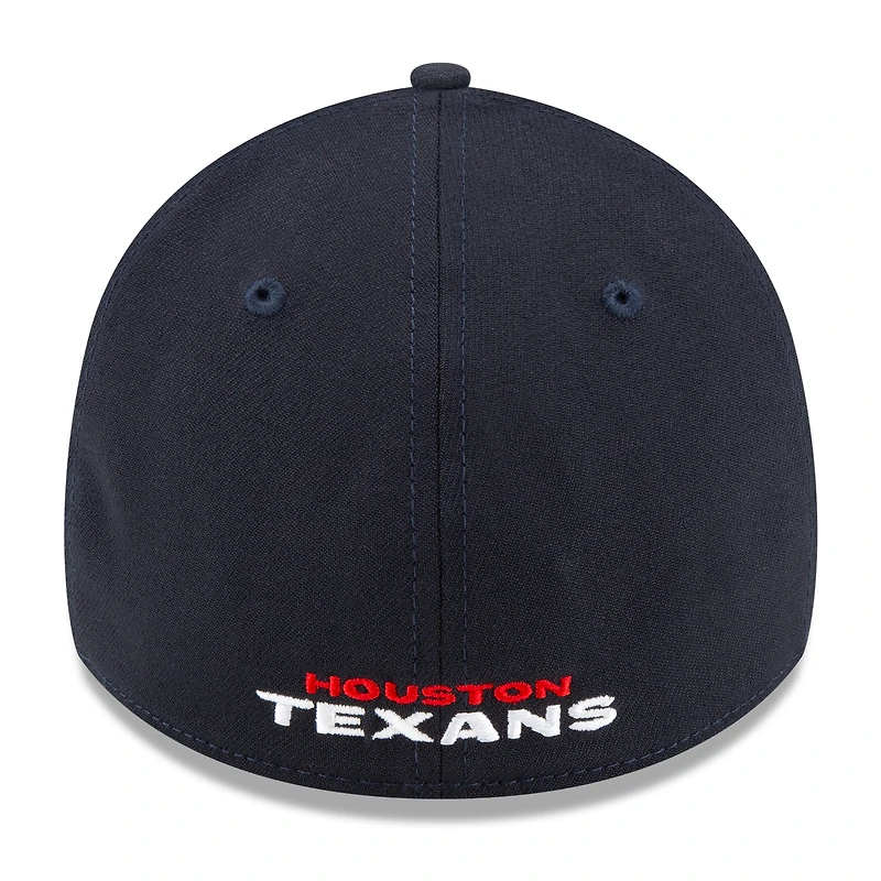 Casquette flexible 39THIRTY Team Classic des Houston Texans New Era pour hommes, bleu marine