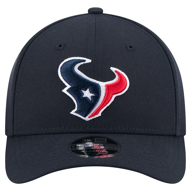 Casquette ajustable New Era 9FORTY M-Crown bleu marine pour homme, collection équipe des Houston Texans