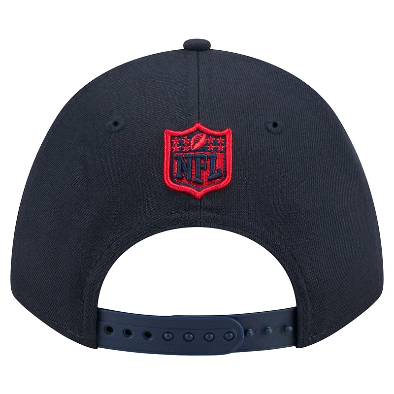 Casquette ajustable New Era 9FORTY M-Crown bleu marine pour homme, collection équipe des Houston Texans