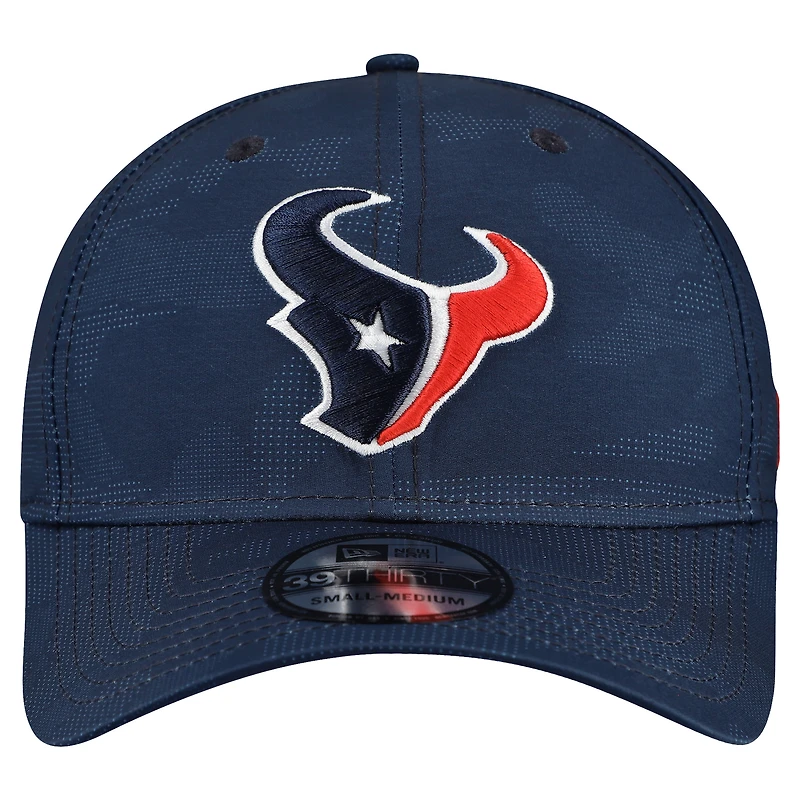 Men's New Era  Navy Houston Texans Tonal Camo 39THIRTY Stretch Fit Hat