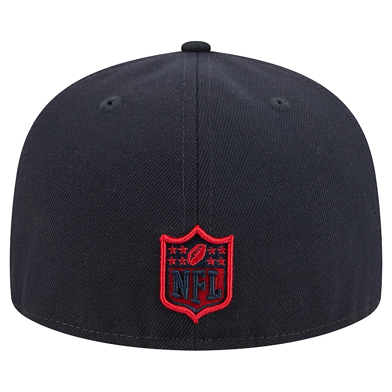 Casquette ajustée New Era 59FIFTY bleu marine des Houston Texans pour homme