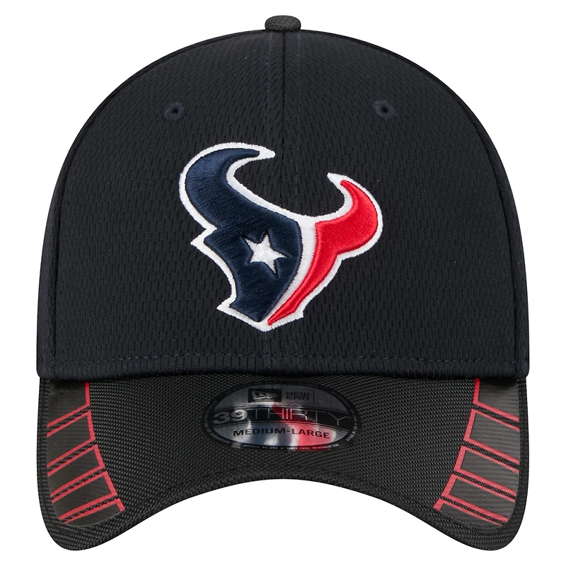 Casquette New Era 39THIRTY Flex bleu marine pour homme, Houston Texans