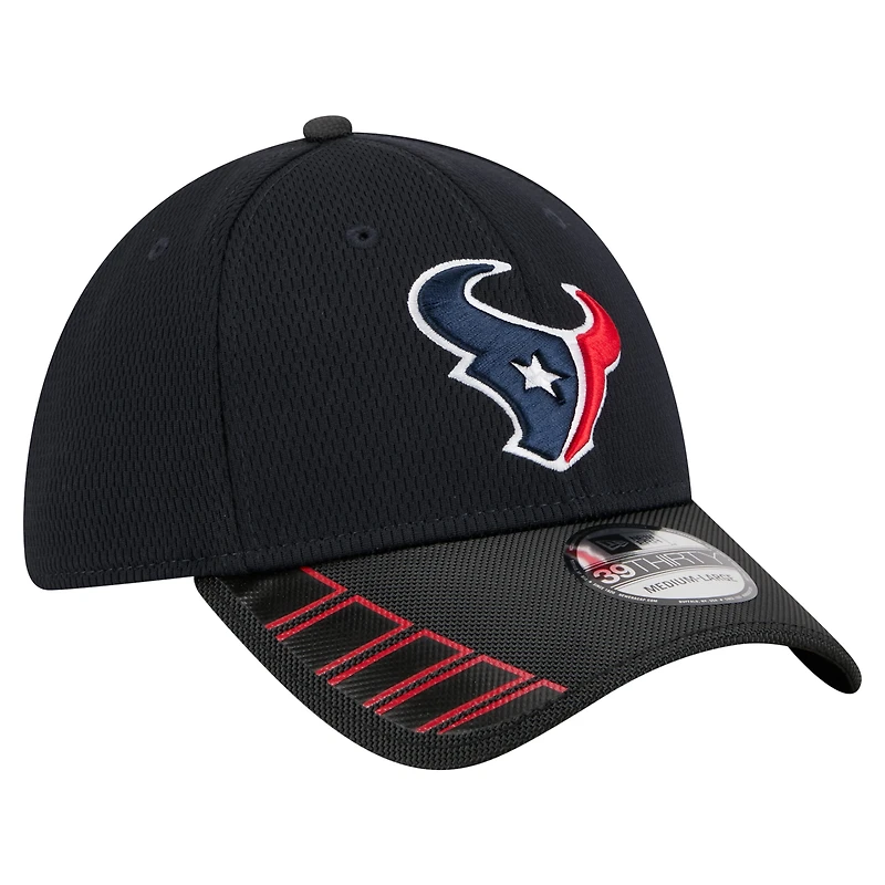 Casquette New Era 39THIRTY Flex bleu marine pour homme, Houston Texans