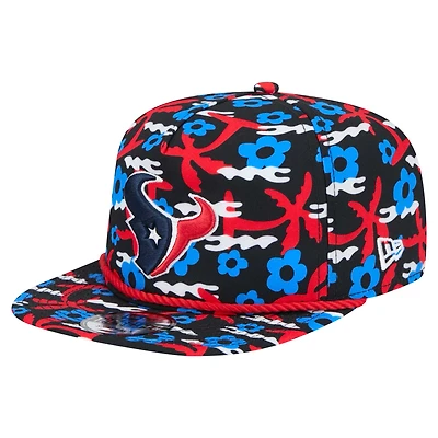 Casquette de golf à visière snapback Wakey Wakey des Houston Texans de New Era pour homme