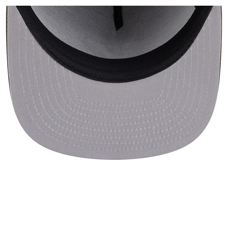 Casquette snapback A-Frame 9FIFTY pour homme New Era, coloris olive, Houston Texans