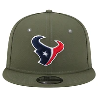 Men's New Era  Olive Houston Texans Main 9FIFTY Snapback Hat