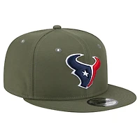 Men's New Era  Olive Houston Texans Main 9FIFTY Snapback Hat