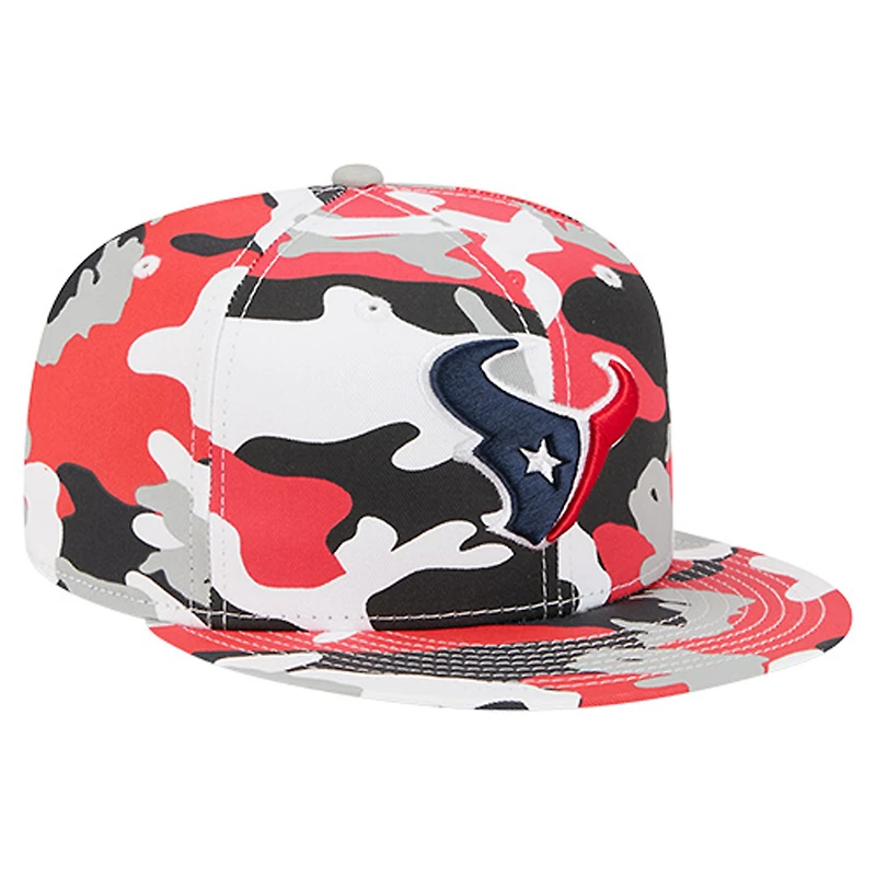 Casquette ajustée New Era 59FIFTY rouge/bleu marine des Houston Texans pour homme