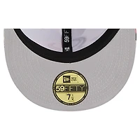 Casquette ajustée New Era 59FIFTY rouge/bleu marine des Houston Texans pour homme