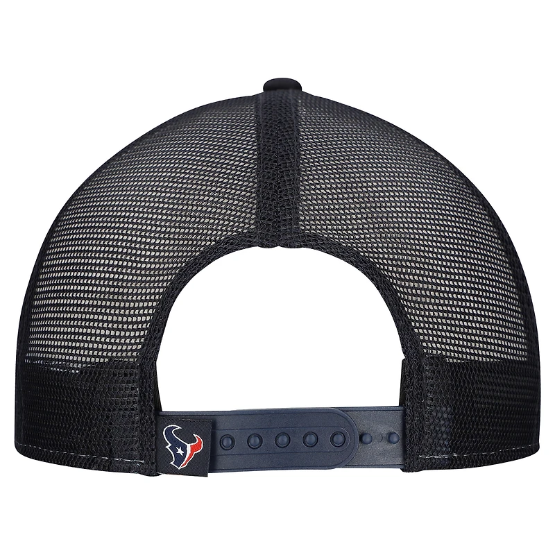 Men's New Era Red/Navy Houston Texans Outdoor Split Panel 9FIFTY Snapback Hat