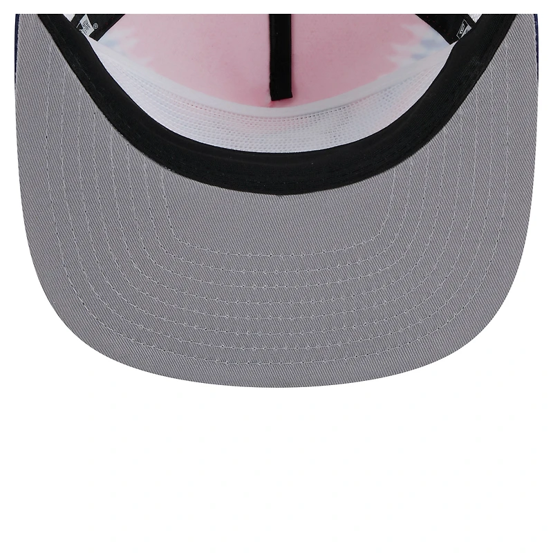Casquette de golf à visière arrière Houston Texans rouge/bleu marine New Era pour homme