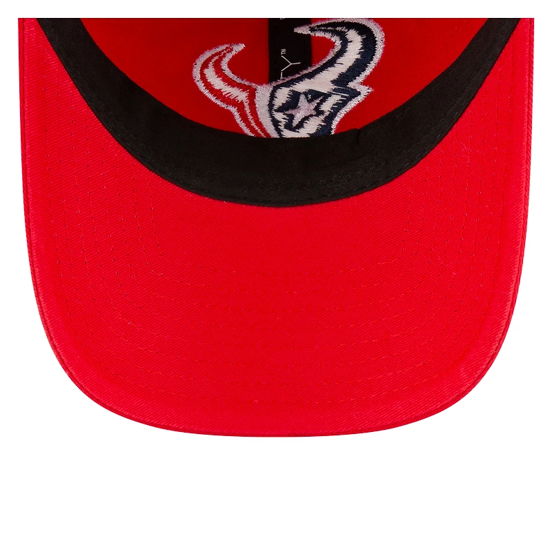 Casquette réglable rouge Houston Texans Core Classic 9TWENTY New Era pour hommes