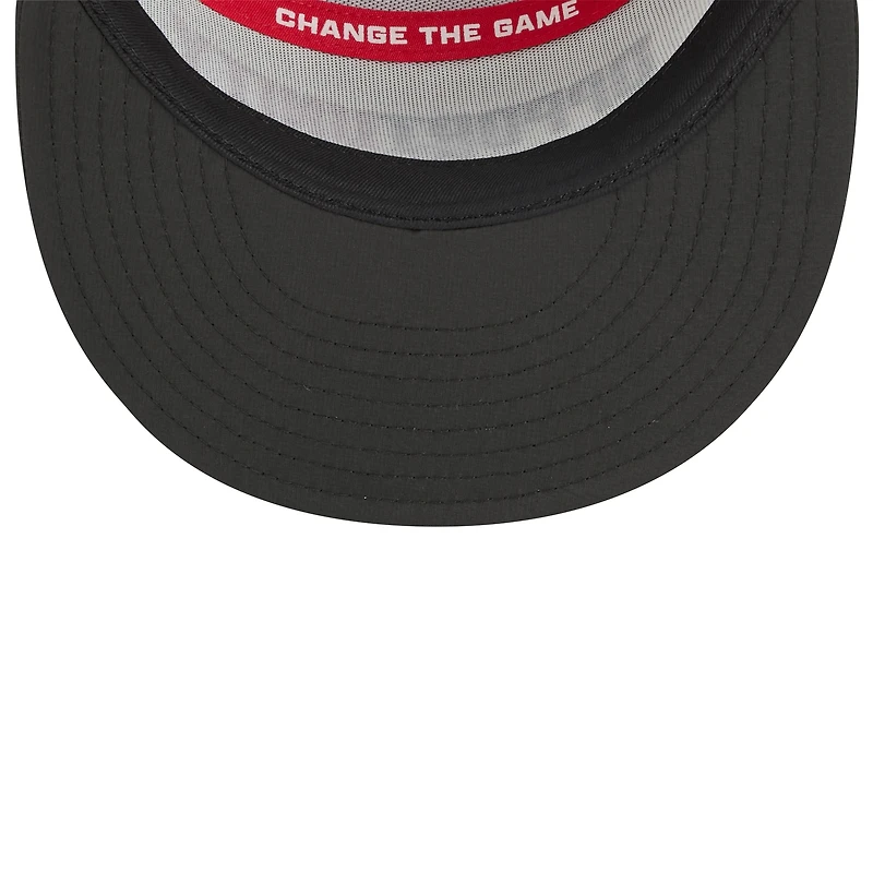 Men's New Era White/Black Houston Texans 2025 Inspire Change Split Panel 9FIFTY Snapback Hat