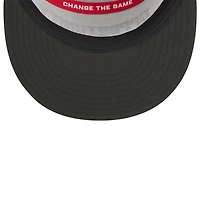 Casquette snapback New Era 9FIFTY pour homme, blanche et noire, Houston Texans 2025 Inspire Change, à panneaux séparés