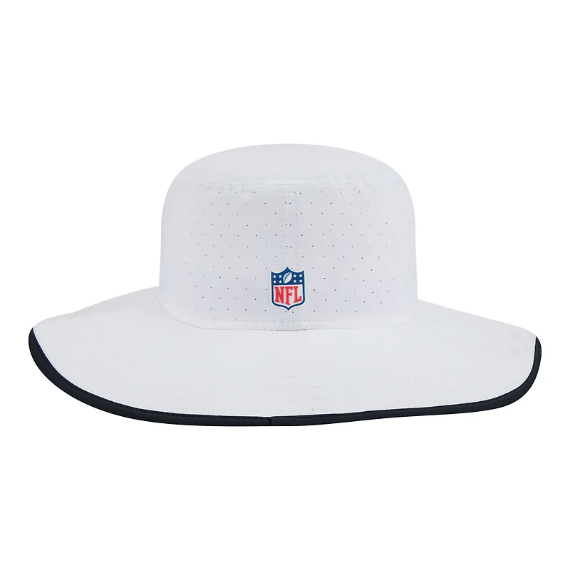 Men's New Era White Houston Texans 2025 NFL Training Camp Panama Bucket Hat