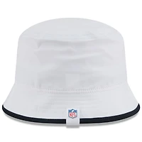 Bob New Era extensible blanche pour homme, Houston Texans, camp d'entraînement NFL 2025