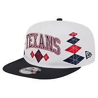 Men's New Era  White Houston Texans Argyle 19TWENTY Adjustable Hat