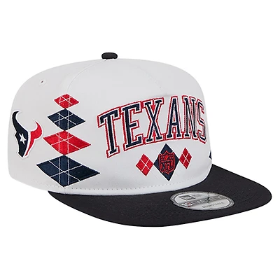 Casquette ajustable New Era blanche Houston Texans Argyle 19TWENTY pour homme
