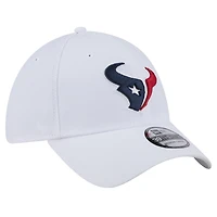 Casquette New Era blanche Houston Texans Main 39THIRTY Flex pour homme