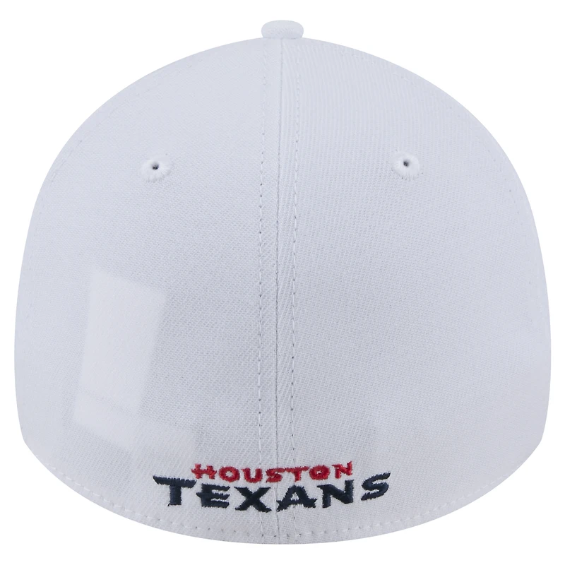 Casquette New Era blanche Houston Texans Main 39THIRTY Flex pour homme