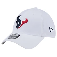 Casquette New Era blanche Houston Texans Main 39THIRTY Flex pour homme