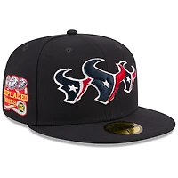 Casquette ajustée New Era x John Geiger bleu marine Houston Texans Misplaced Series 59FIFTY pour homme