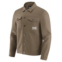 Veste camionneur à boutons pour homme NFL x Darius Rucker de Fanatics, marron, des Houston Texans