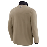 Men's NFL x Darius Rucker Collection by Fanatics  Tan Houston Texans Heavyweight Polar Fleece Full-Zip Jacket
