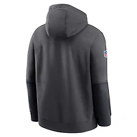 Men's Nike Anthracite Houston Texans 2024 Sideline Club Pullover Hoodie