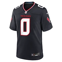 Men's Nike Azeez Al-Shaair  Navy Houston Texans Team Game Jersey