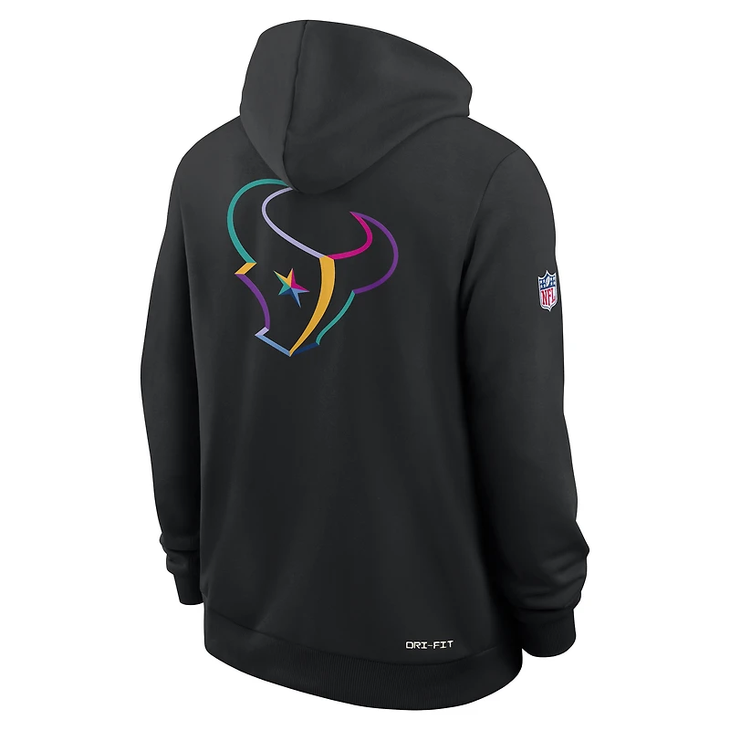 Sweat à capuche Nike noir Houston Texans NFL Crucial Catch 2025 pour homme