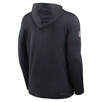Men's Nike Blue Houston Texans Sideline Pass Accuracy Dri-FIT Long Sleeve Hoodie T-Shirt