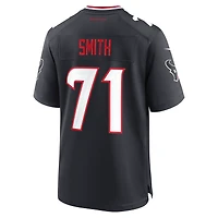 Men's Nike Braden Smith  Navy Houston Texans Team Game Jersey