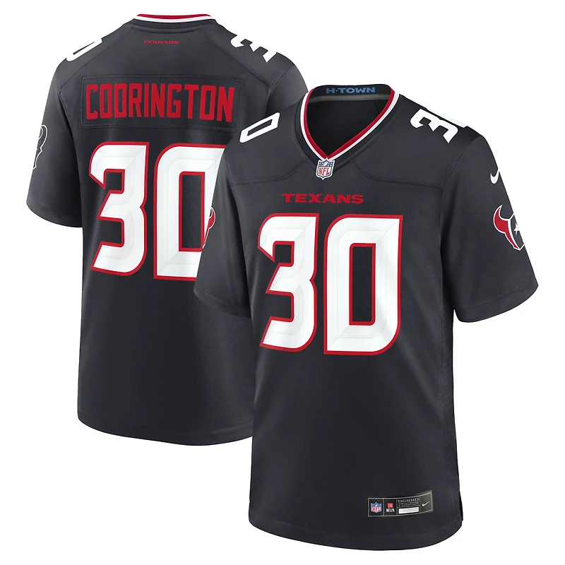 Men's Nike Brandon Codrington Navy Houston Texans Team Game Jersey