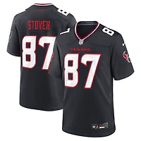 Men's Nike Cade Stover  Navy Houston Texans Game Jersey