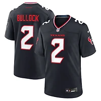 Men's Nike Calen Bullock  Navy Houston Texans Team Game Jersey